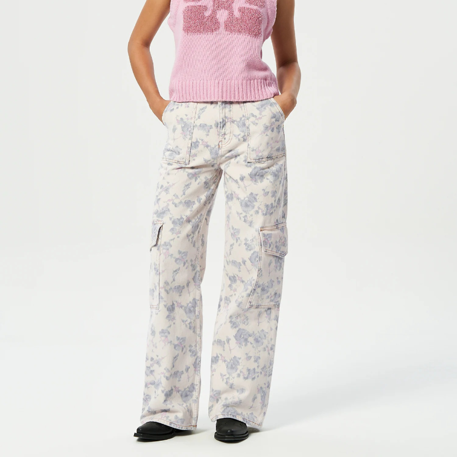 GANNI Print Denim Angi - Tofu