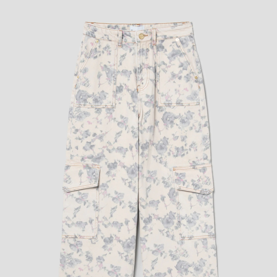 GANNI Print Denim Angi - Tofu