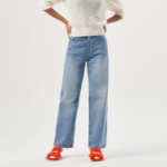 GANNI Rigid Denim Izey - Sky Blue