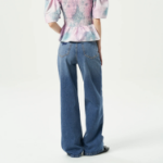 GANNI Stretch Denim Andi - Mid Blue Vintage