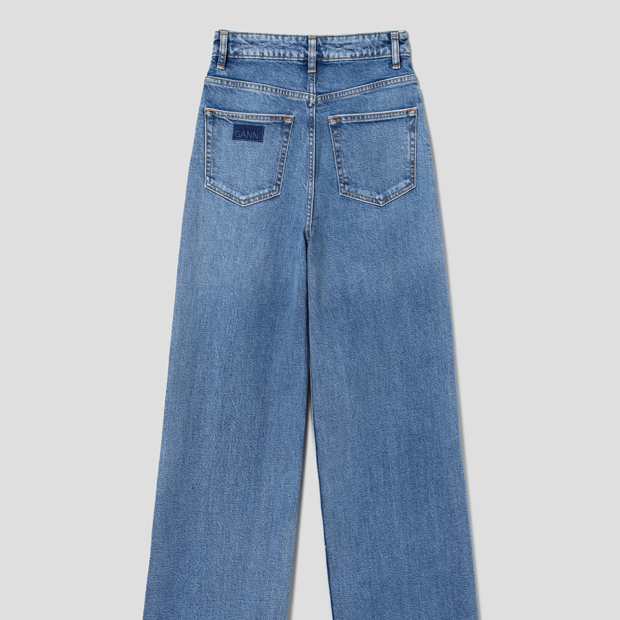 GANNI Stretch Denim Andi - Blue