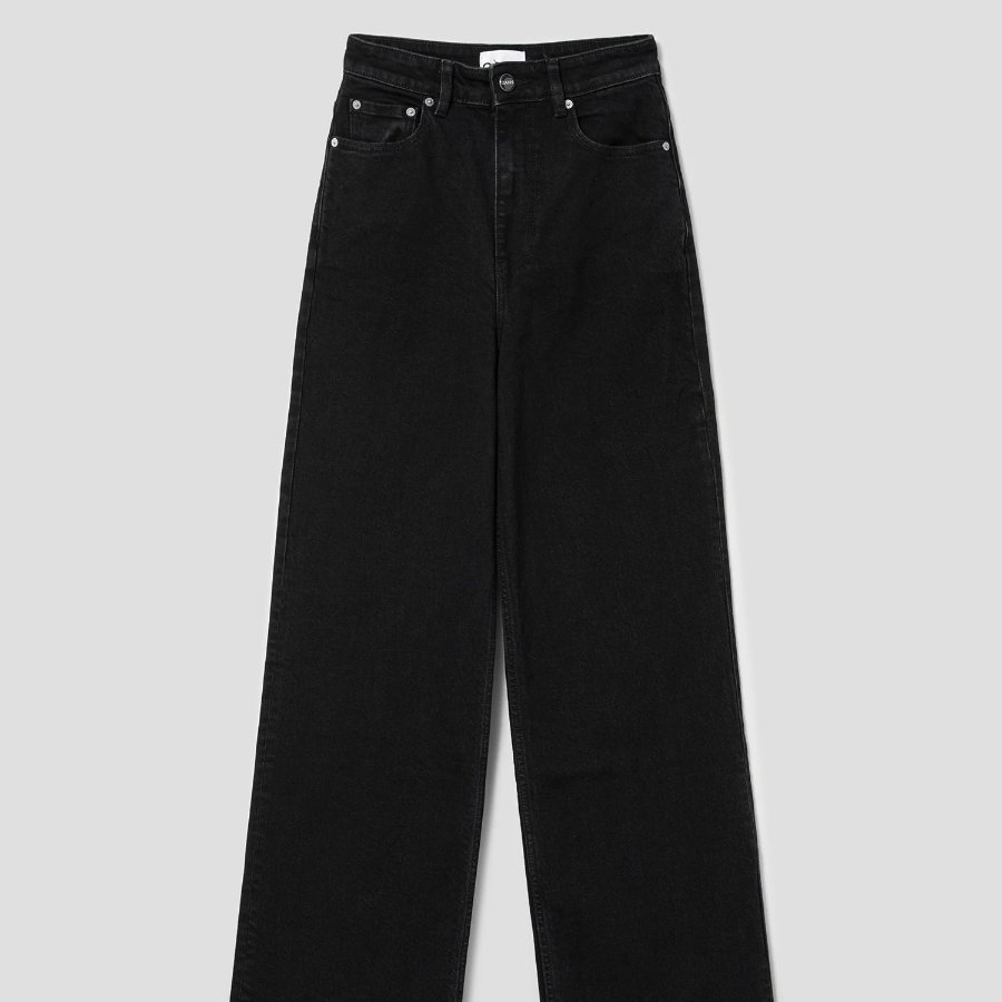 GANNI [EXCLUSIVE] Stretch Denim Andi - Black