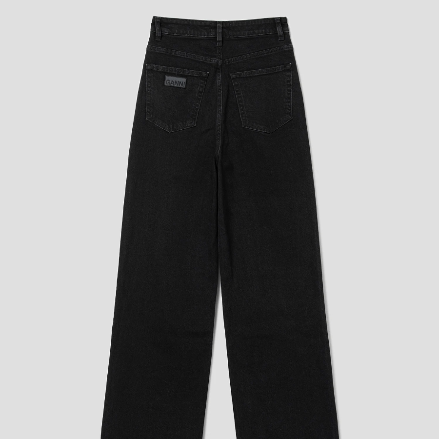 GANNI [EXCLUSIVE] Stretch Denim Andi - Black