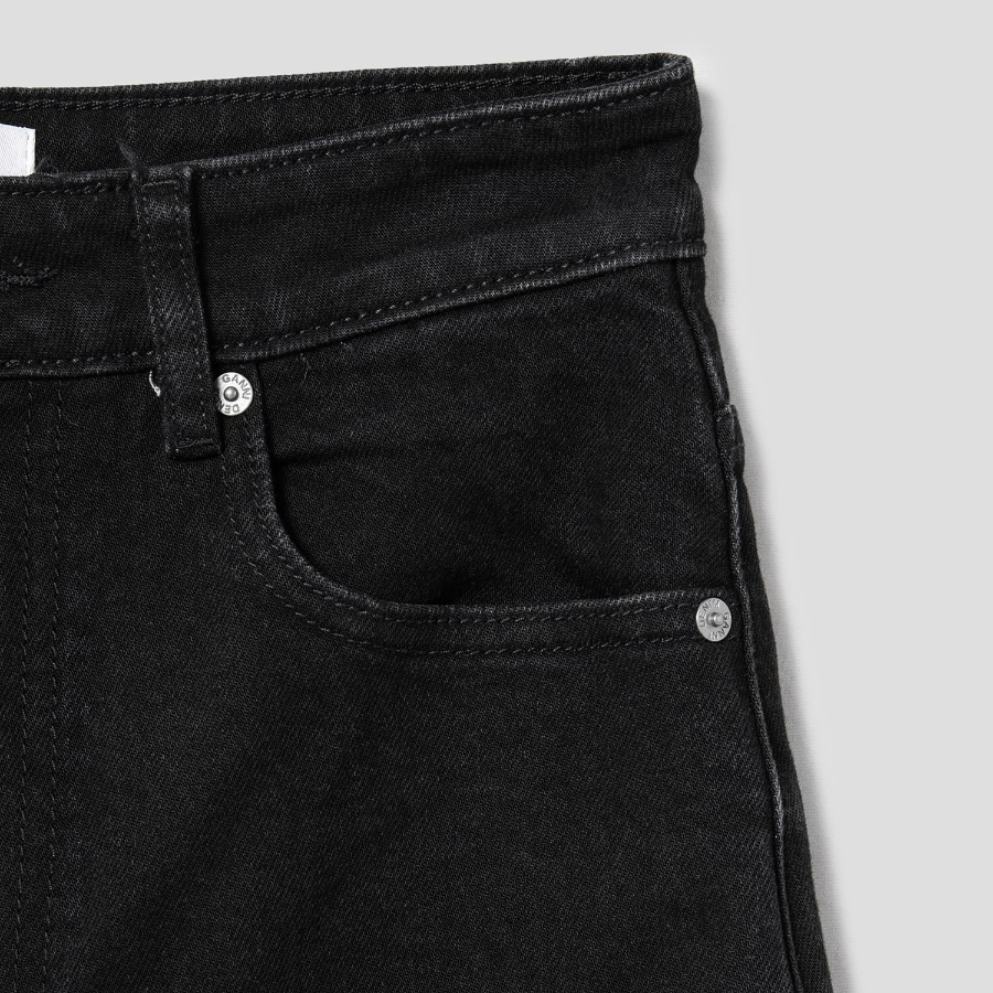 GANNI [EXCLUSIVE] Stretch Denim Andi - Black