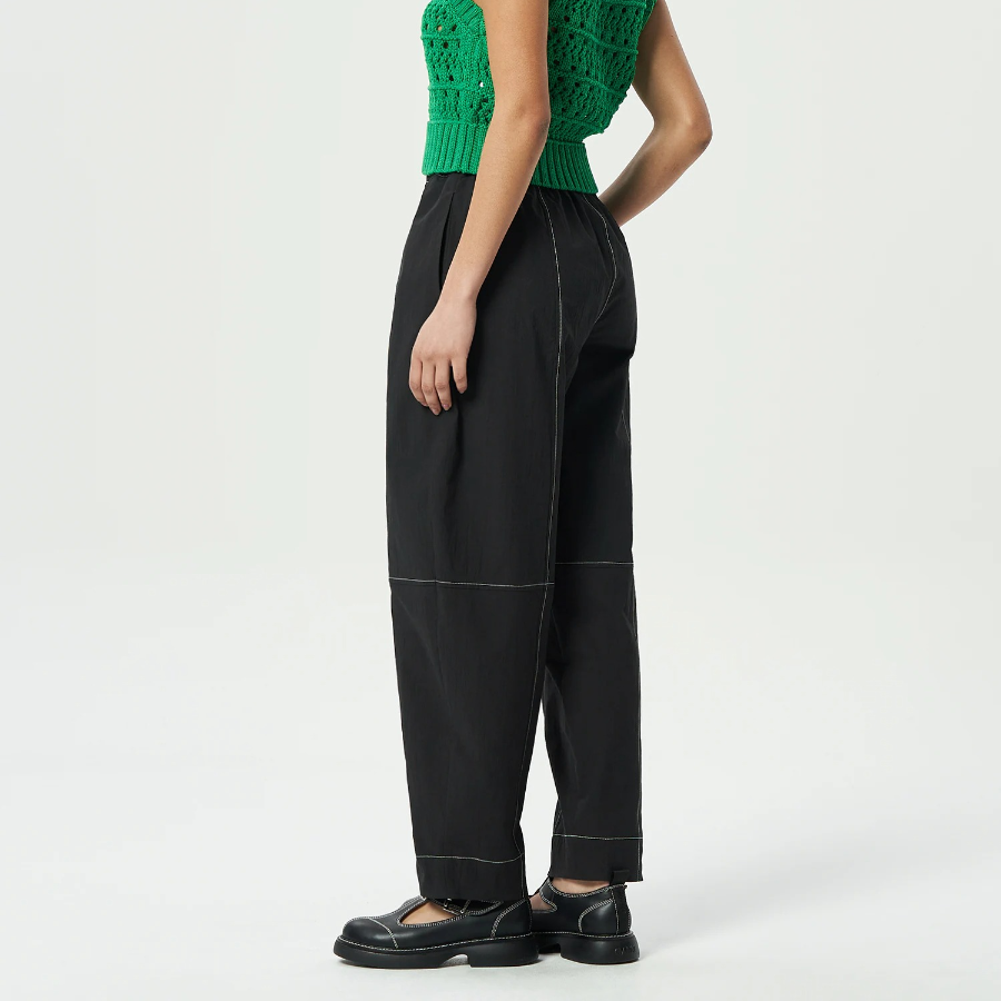GANNI Elasticated Curve Pants - Black