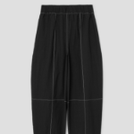 GANNI Elasticated Curve Pants - Black