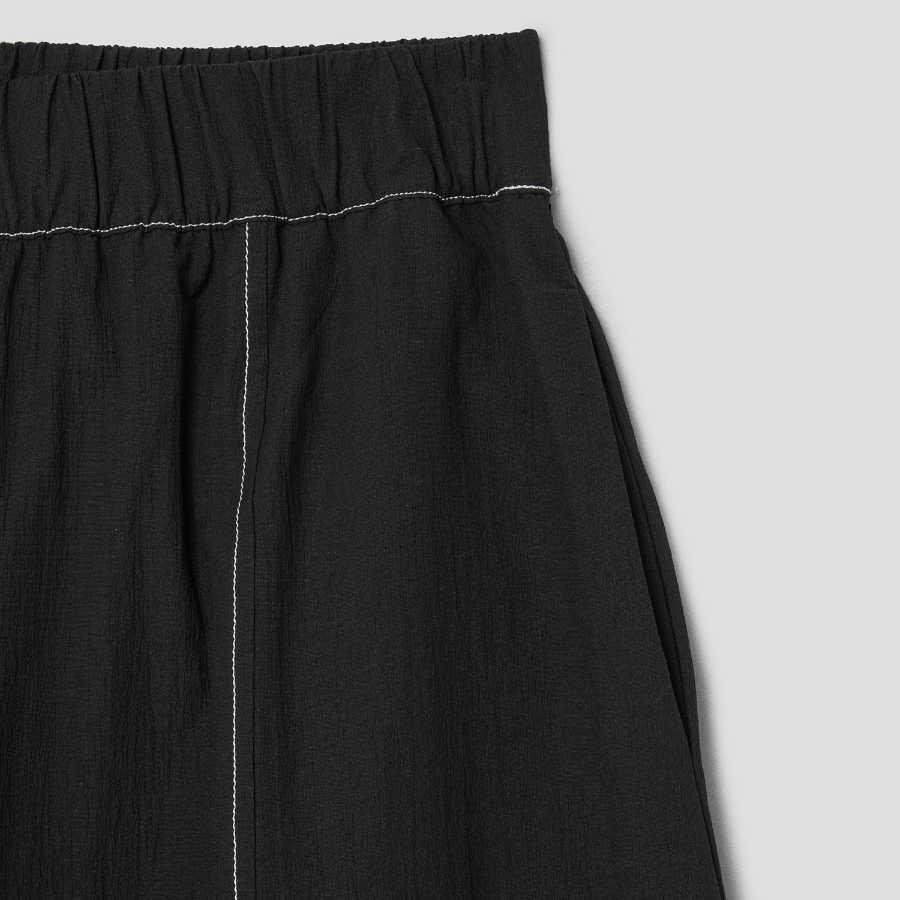 GANNI Elasticated Curve Pants - Black