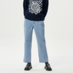 GANNI Rigid Denim Misy Cropped - Blue