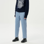 GANNI Rigid Denim Misy Cropped - Blue