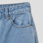 GANNI Rigid Denim Misy Cropped - Light Blue Stone