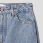 GANNI Rigid Denim Misy Cropped - Light Blue Stone