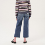 GANNI Rigid Denim Misy Cropped - Mid Blue Vintage