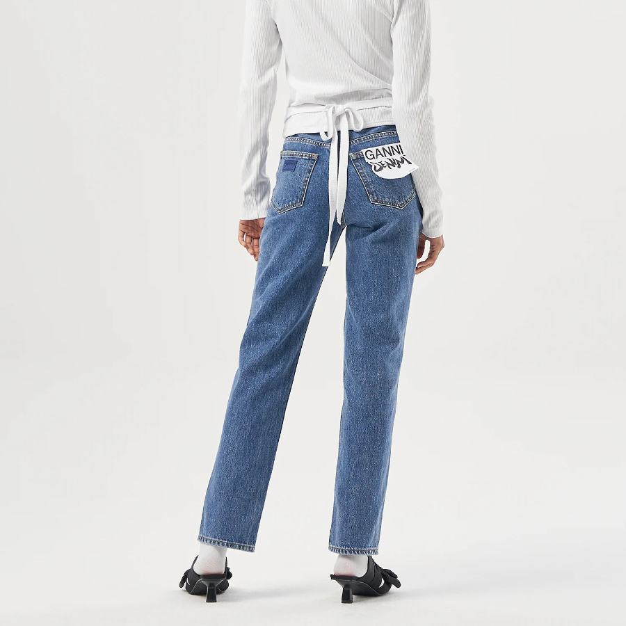 GANNI Swigy - Mid Blue Stone