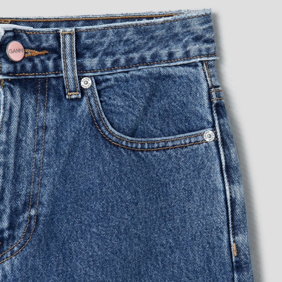 GANNI Swigy - Mid Blue Stone