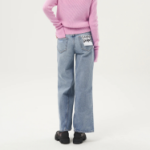 GANNI Rigid Denim Jozey - Light Blue Vintage