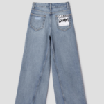 GANNI Rigid Denim Jozey - Light Blue Vintage