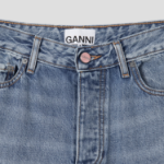 GANNI Rigid Denim Jozey - Light Blue Vintage