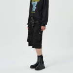 GANNI Duchesse Nylon Pocket Shorts – Black