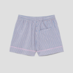 GANNI Yarn Dyed Stripe Elasticated Shorts – Sky Blue