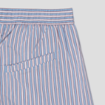 GANNI Yarn Dyed Stripe Elasticated Shorts – Sky Blue