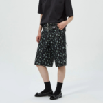 GANNI Floral Jacquard Shorts – Black