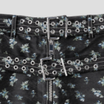GANNI Floral Jacquard Shorts – Black