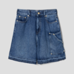 GANNI Light Denim Shorts – Blue