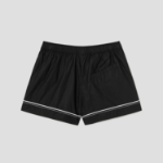 GANNI Cotton Poplin Elasticated Shorts – Black