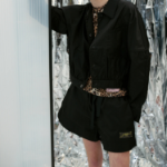 GANNI Duchesse Nylon Shorts – Black