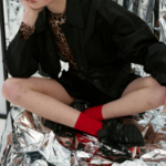 GANNI Duchesse Nylon Shorts – Black