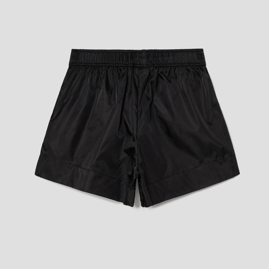 GANNI Duchesse Nylon Shorts – Black