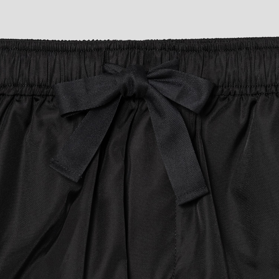 GANNI Duchesse Nylon Shorts – Black