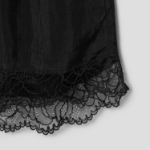 GANNI Viscose Habotai Elasticated Shorts – Black