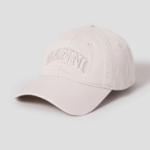 GANNI Washed Cotton Canvas Cap Emb – Ivory