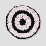 GANNI Cotton Crochet Beret – Light Pink