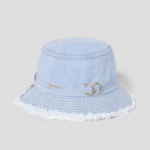 GANNI Bucket Hat Denim – Faded Denim