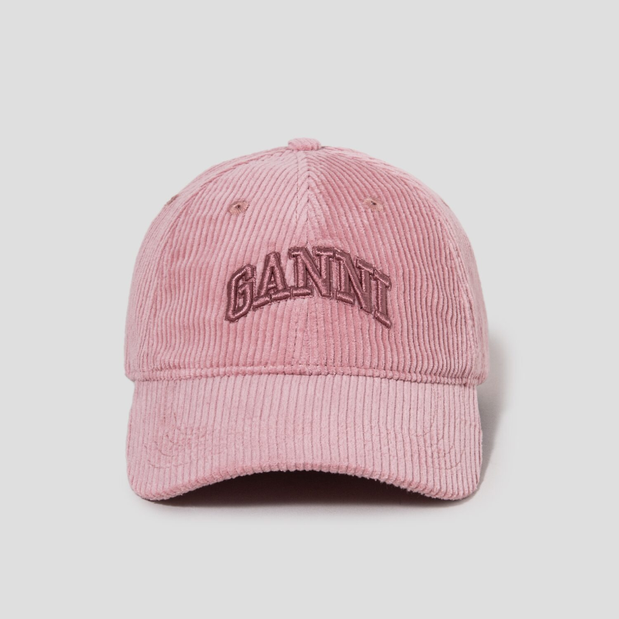 GANNI Cap Hat Corduroy – Pink Lavender