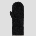 GANNI Cashmere Mix Knit Mittens - Ash