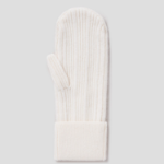 GANNI Cashmere Mix Knit Mittens - Ivory