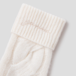 GANNI Cashmere Mix Knit Mittens - Ivory