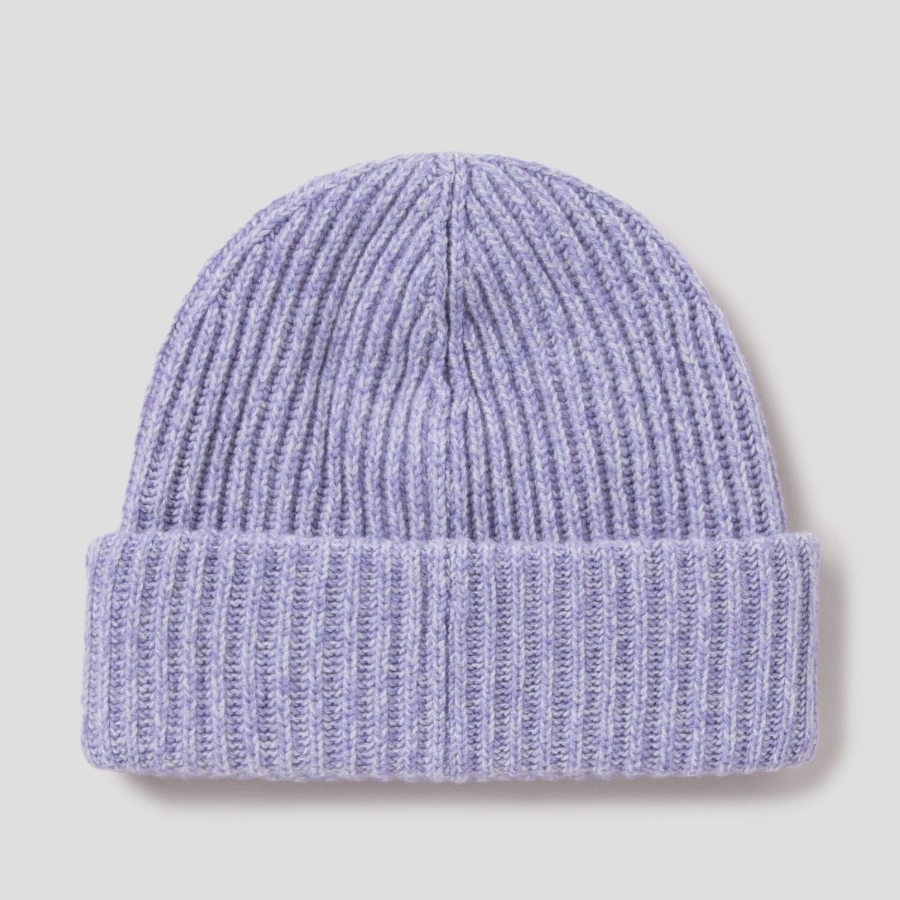 GANNI Structured Rib Beanie - Lavenda