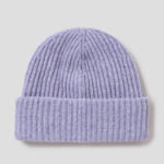 GANNI Structured Rib Beanie - Lavenda