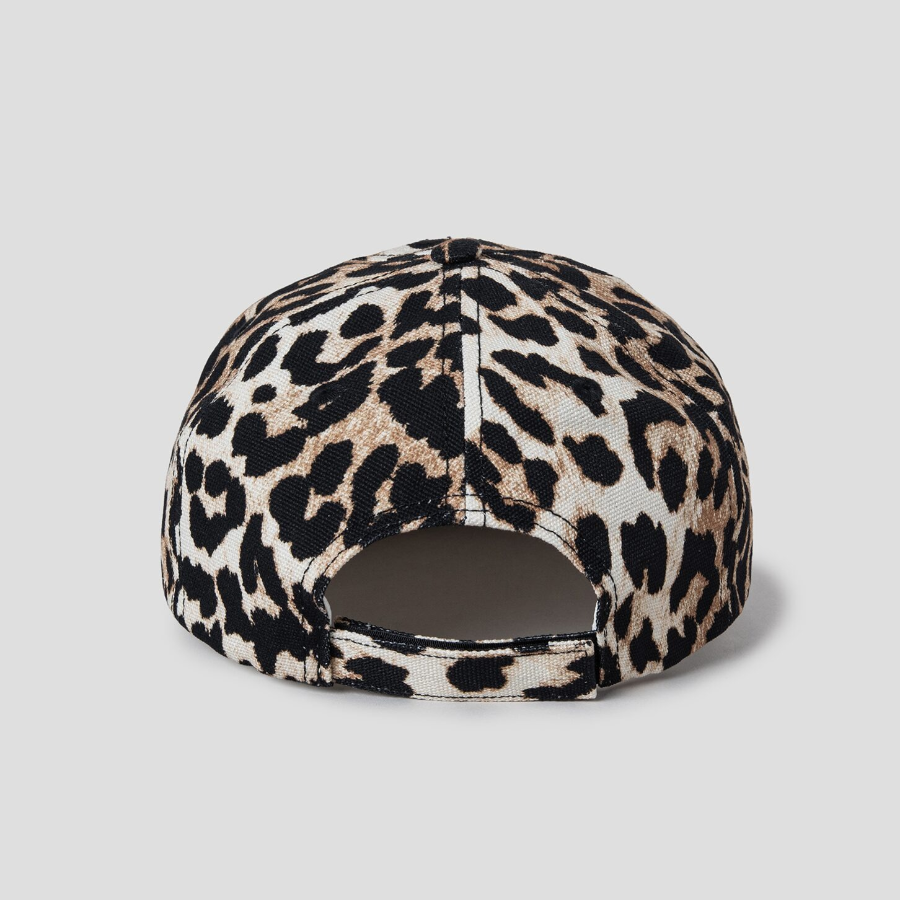 GANNI Cap Hat Print - Leopard