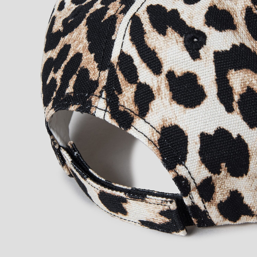 GANNI Cap Hat Print - Leopard