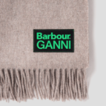 GANNI Barbour Ganni Wool Scarf - Almond Milk