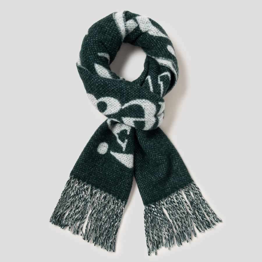 GANNI Narrow Scarf Please – Forest Night