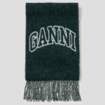 GANNI Narrow Scarf Please – Forest Night