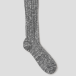 GANNI Chunky Cotton Socks – Grey