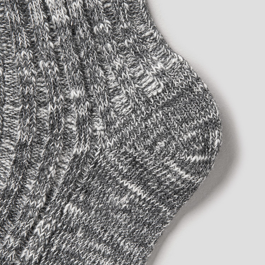 GANNI Chunky Cotton Socks – Grey