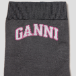 GANNI Print Socks – Phantom